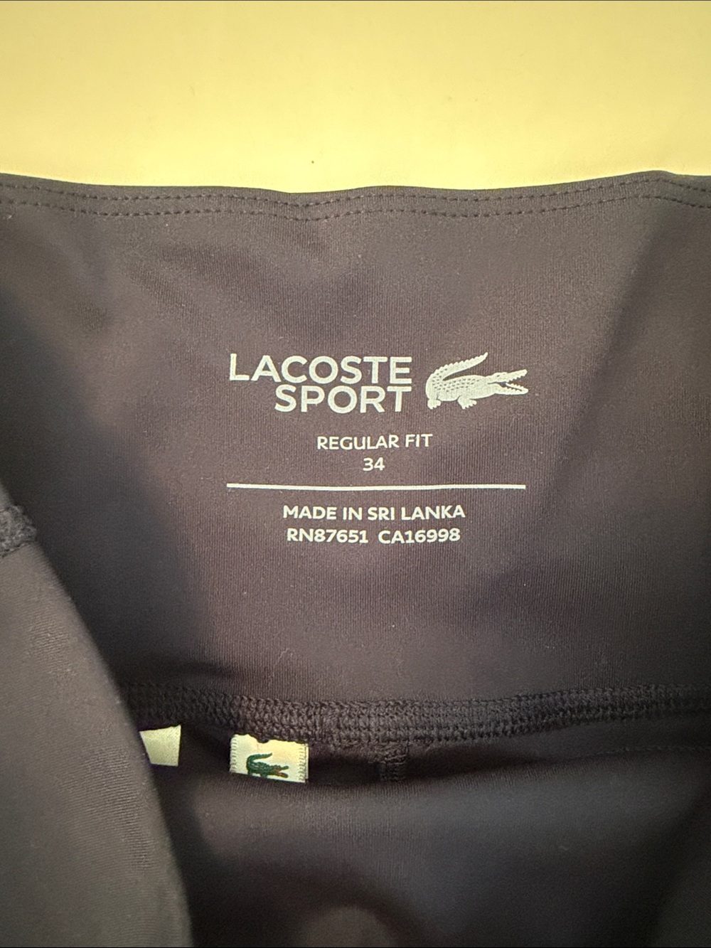 Lacoste Navy Athletic Shorts with Side Pockets - Picture 2 of 6